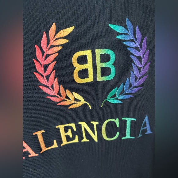 Balenciaga Rainbow BB Hoodie XS - Picture 6 of 7